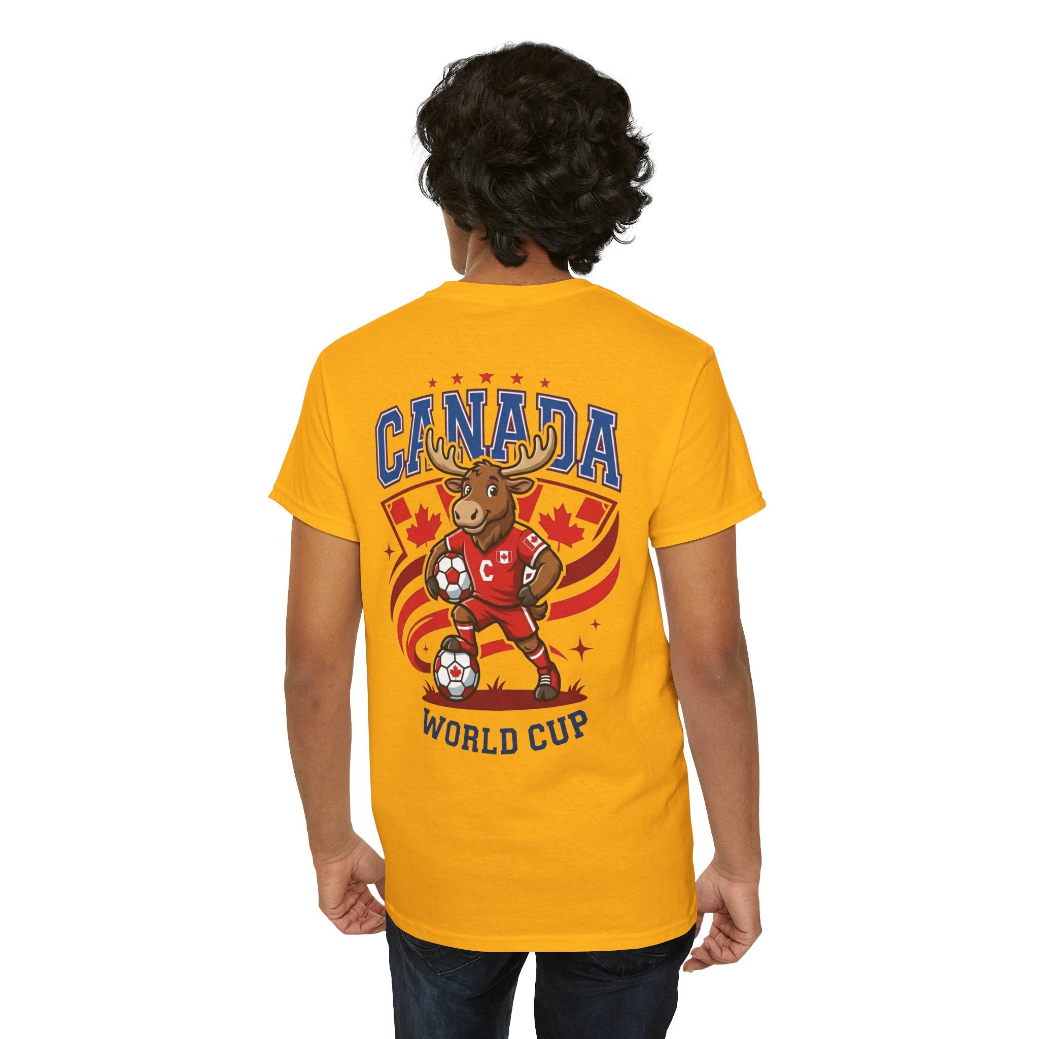 Canada Moose Soccer World Cup Tee | Canadian Flag Football Shirt