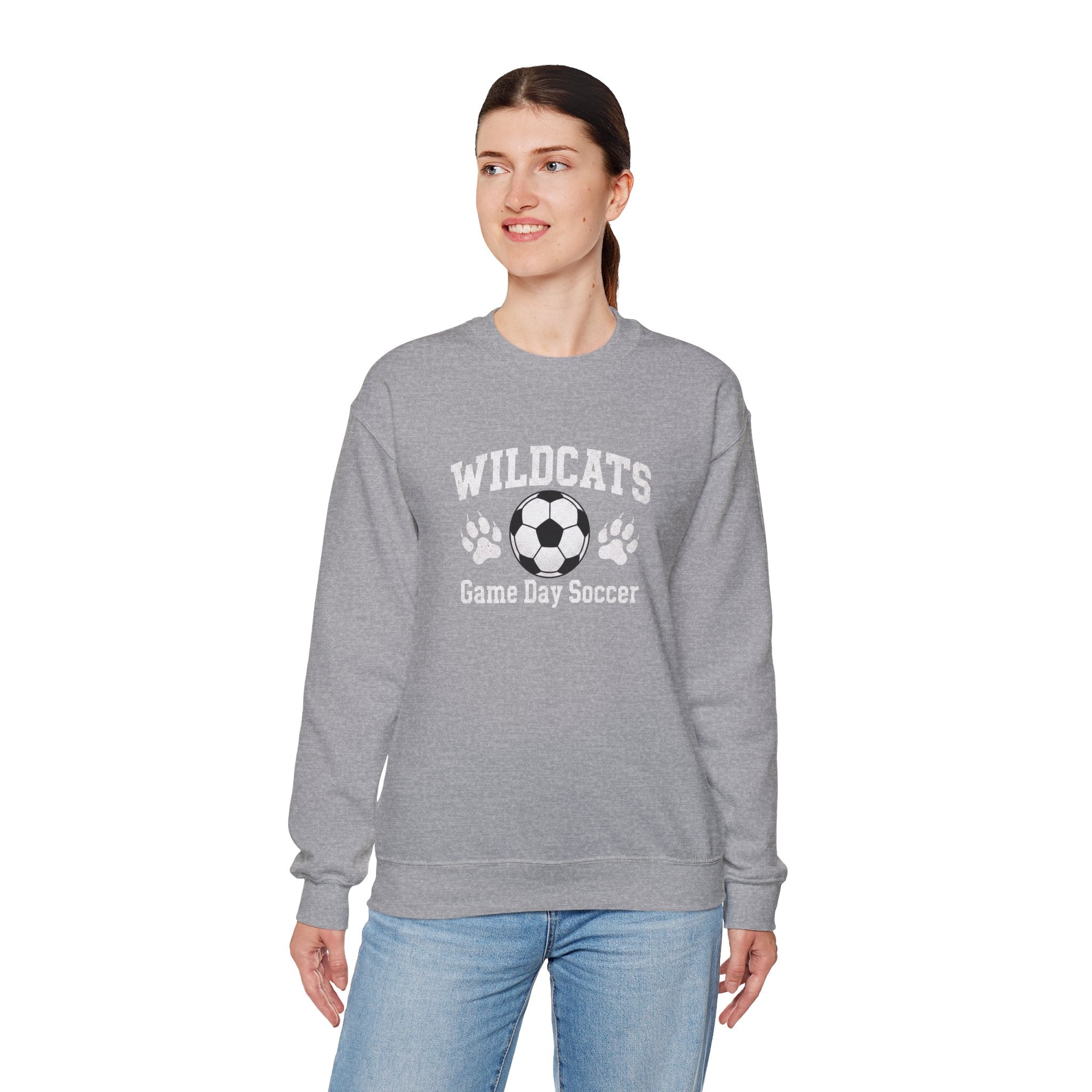 Wildcats Soccer Logo Sweatshirt | Game Day Soccer Crew