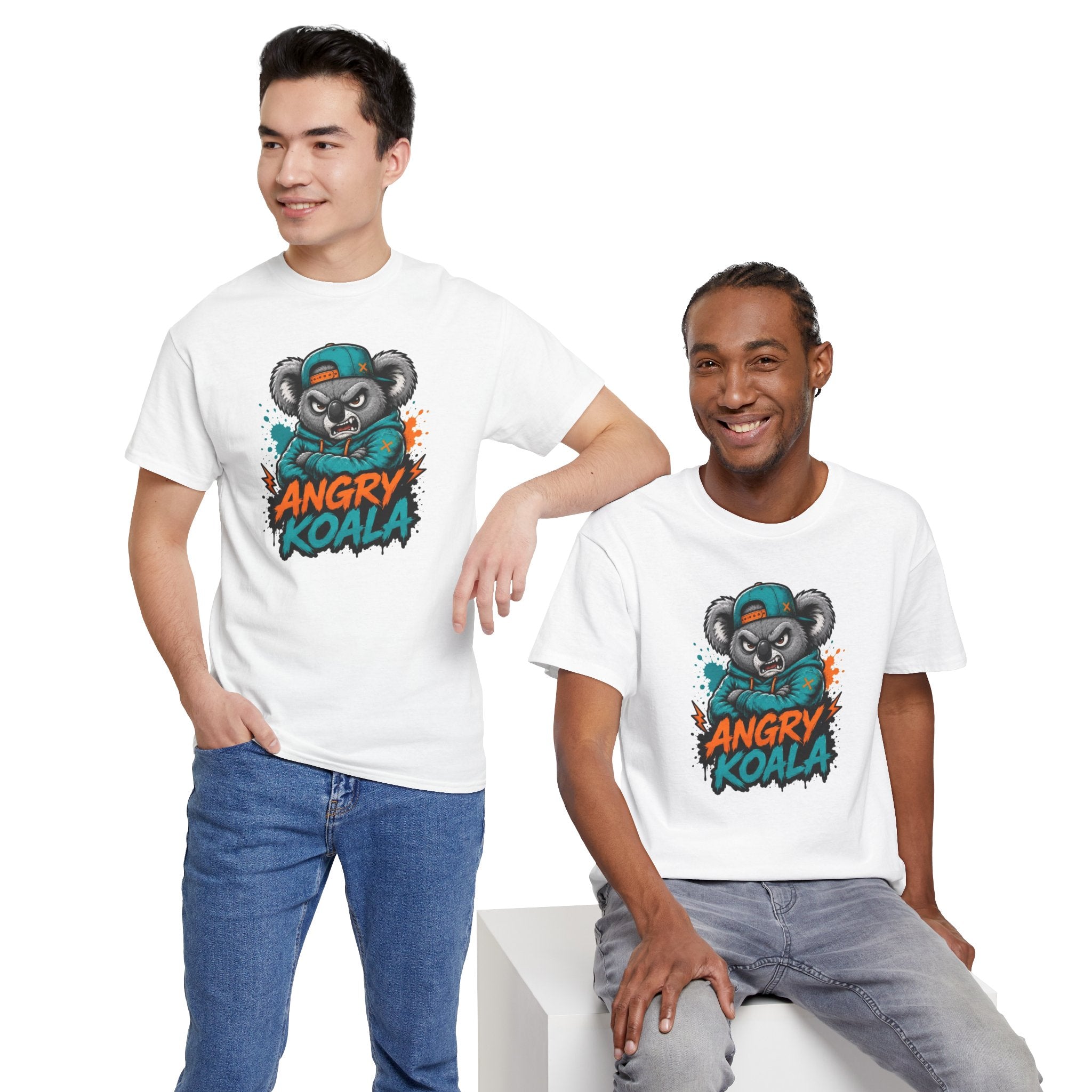 Angry Koala graphic tee | Koala mascot illustration shirt