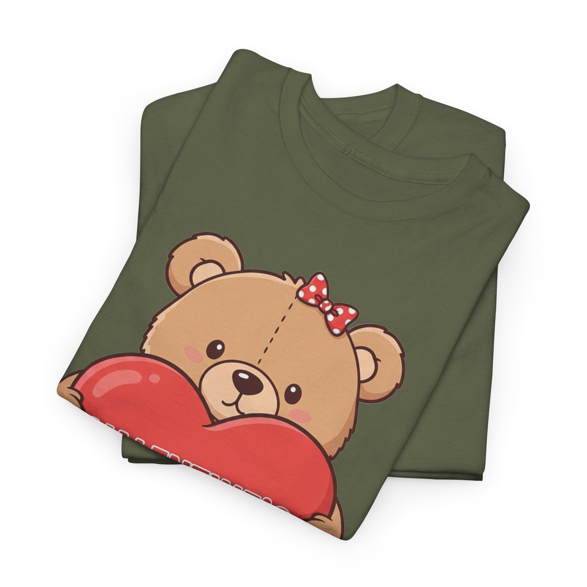 Teddy Bear Holding Heart T-Shirt | Valentine's Day Cute Bear Tee