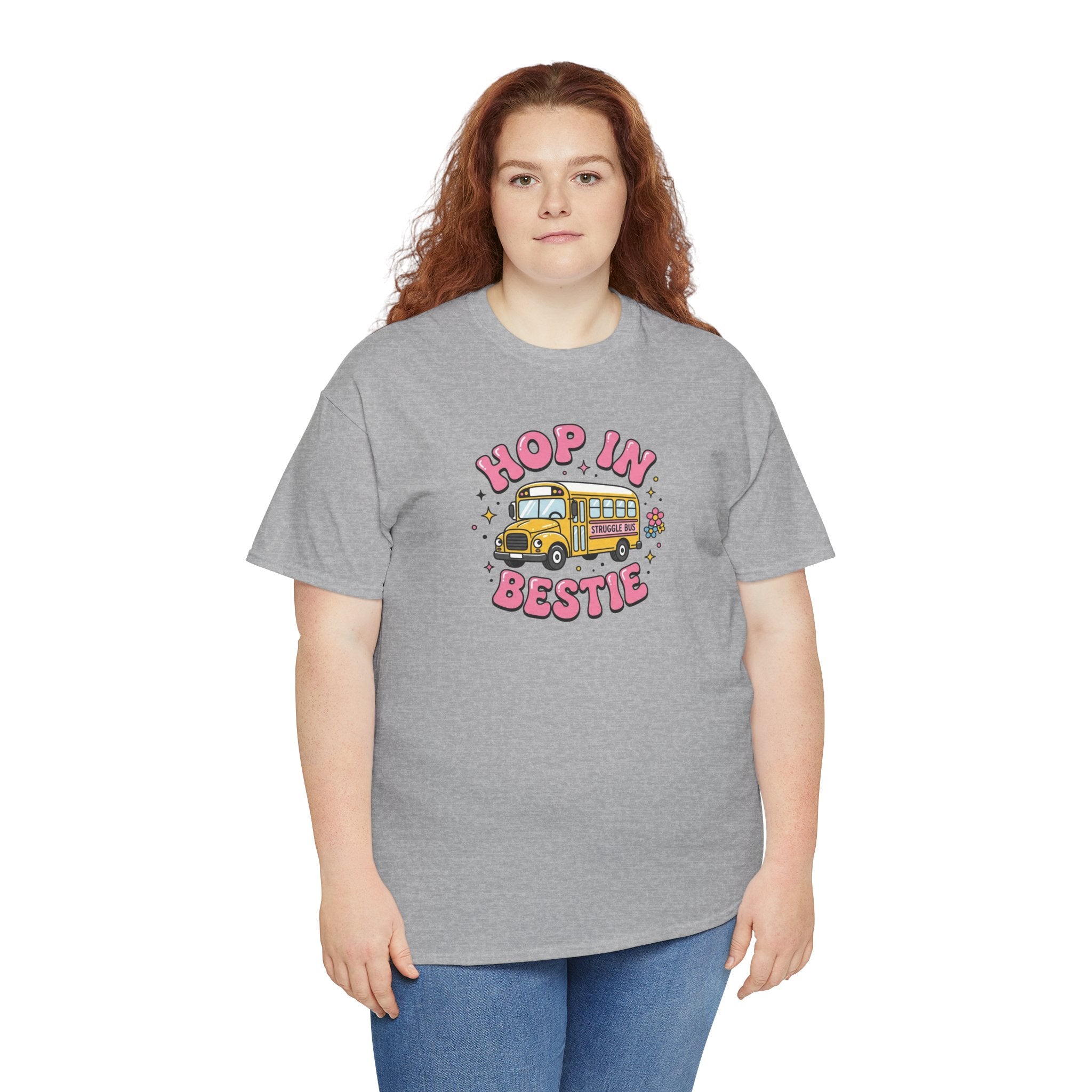 Hop In Bestie Van graphic tee | Retro camper, cute pastel design