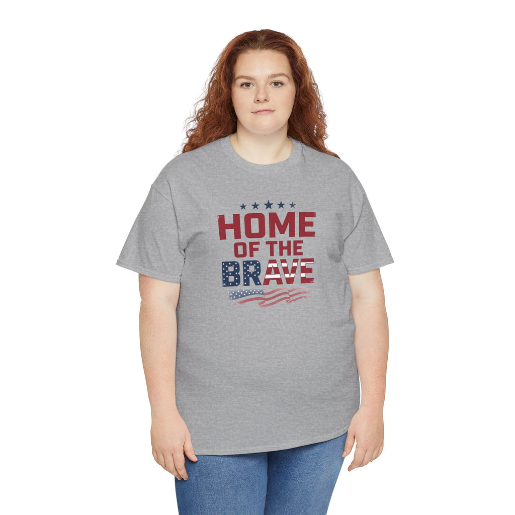 Home of the Brave T-Shirt | American Flag Patriotic Tee