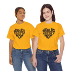 Worlds Best Mom heart graphic T-Shirt | Mother's Day typography tee
