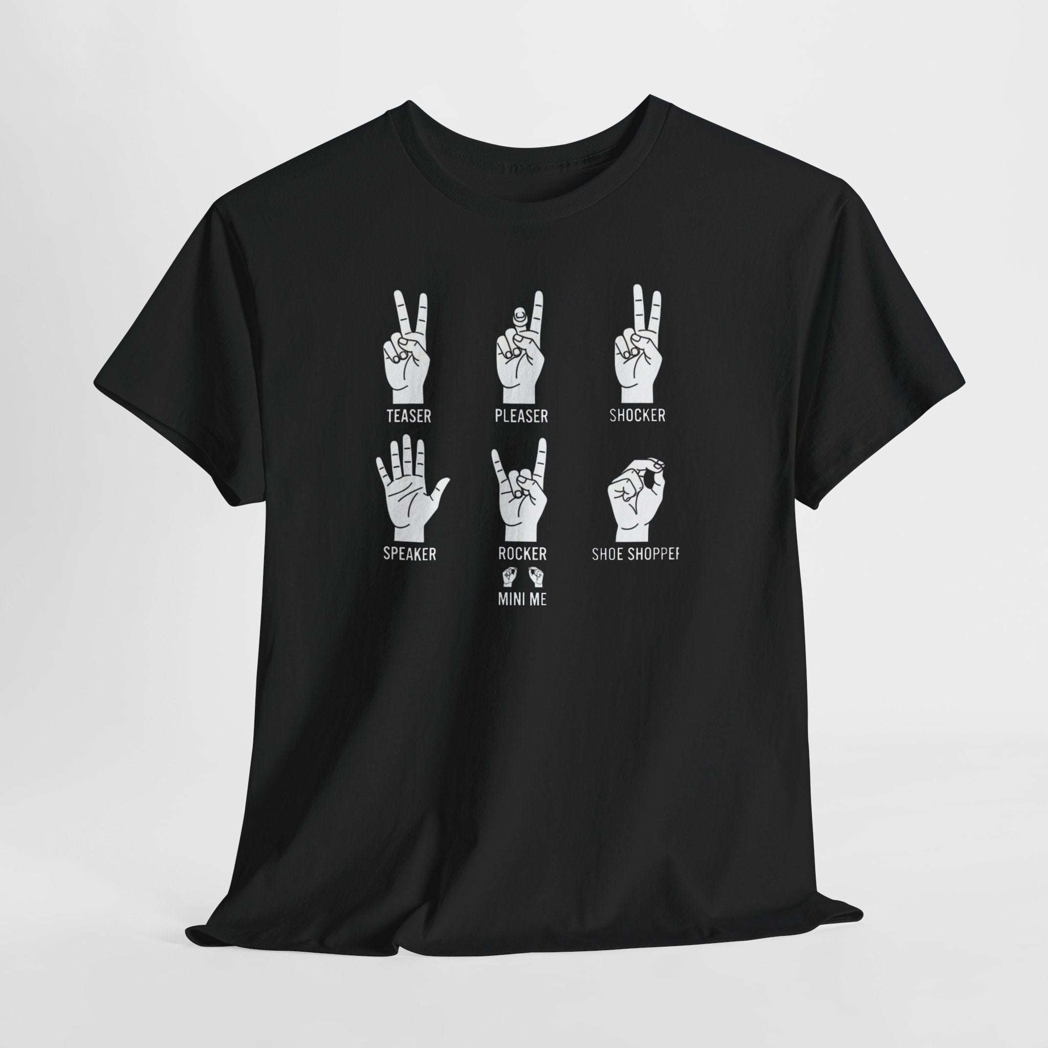 Hand Gesture Illustration T-Shirt | Sign Language Inspired Graphic Tee
