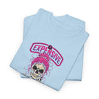 Expensive Skull with Pink Beanie T-Shirt | 'Difficult and Talks Back' Graphic Tee