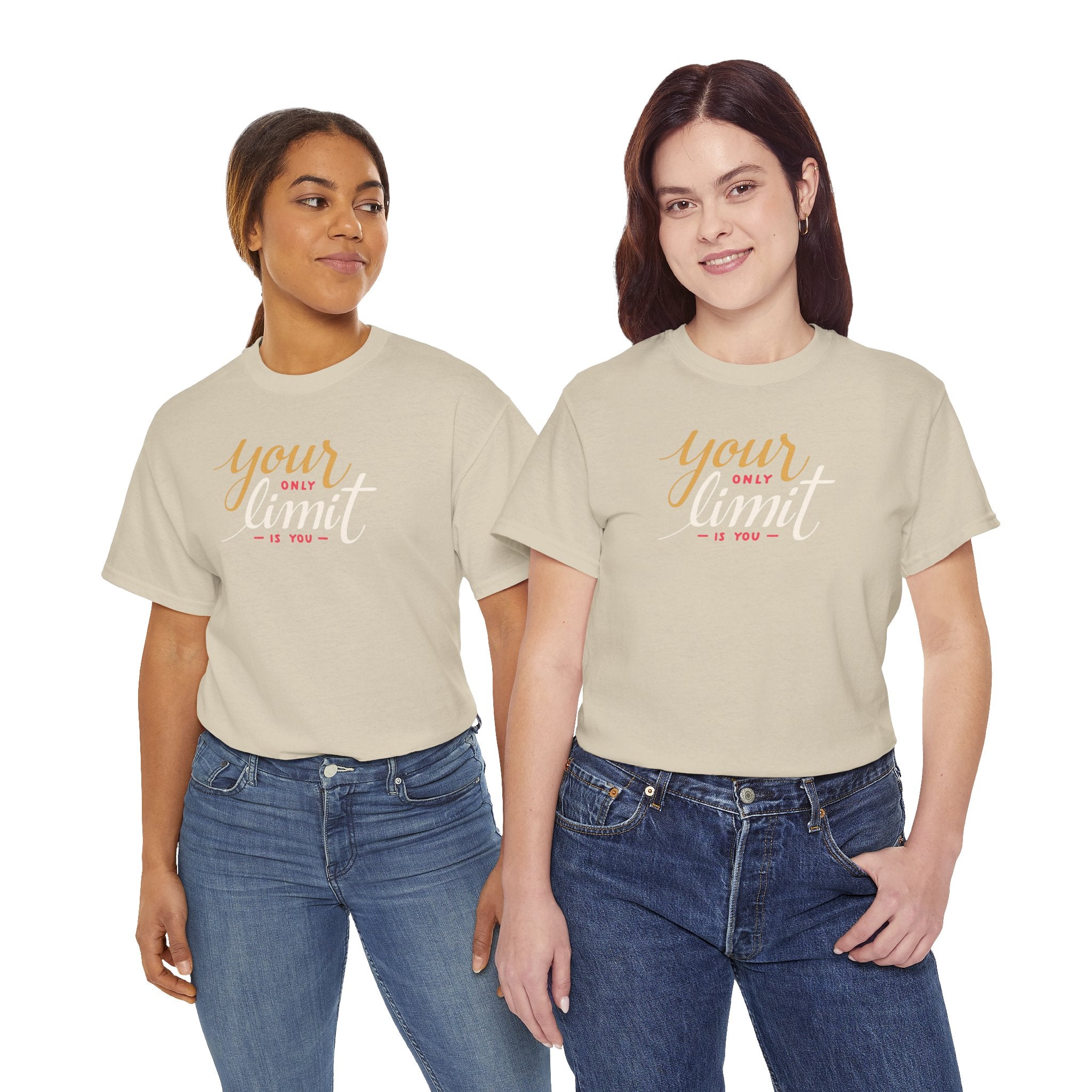 Your Only Limit Tee | Motivational Typography Shirt, Inspirational Quote