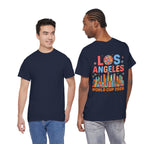 Los Angeles Skyline World Cup 2026 Tee | Soccer Ball City Design