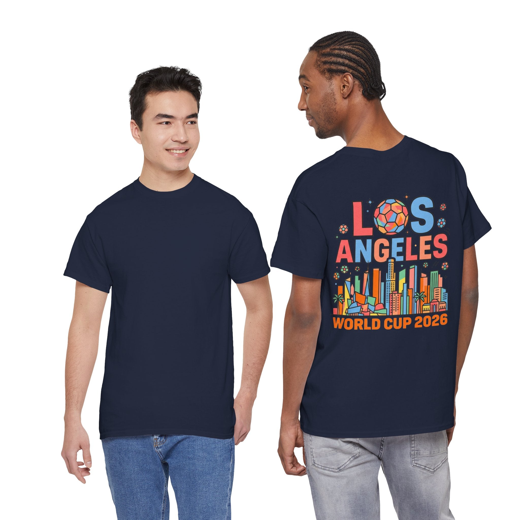 Los Angeles Skyline World Cup 2026 Tee | Soccer Ball City Design