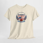 Remember Our Heroes Tee | Memorial Poppy, American Flag, Tribute