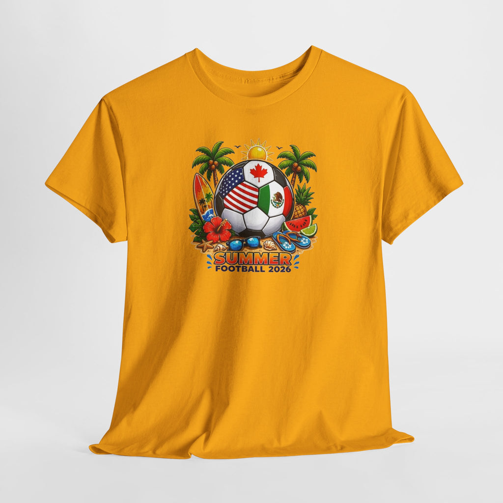 Tropical Soccer Ball Tee | Canada Flag Football 2026