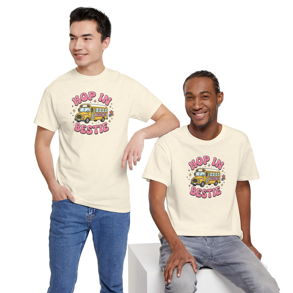 Hop In Bestie Van graphic tee | Retro camper, cute pastel design