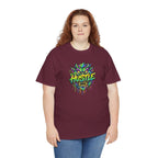 Neon Monster Face Hustle Tee | Graphic T-Shirt, Streetwear Drip