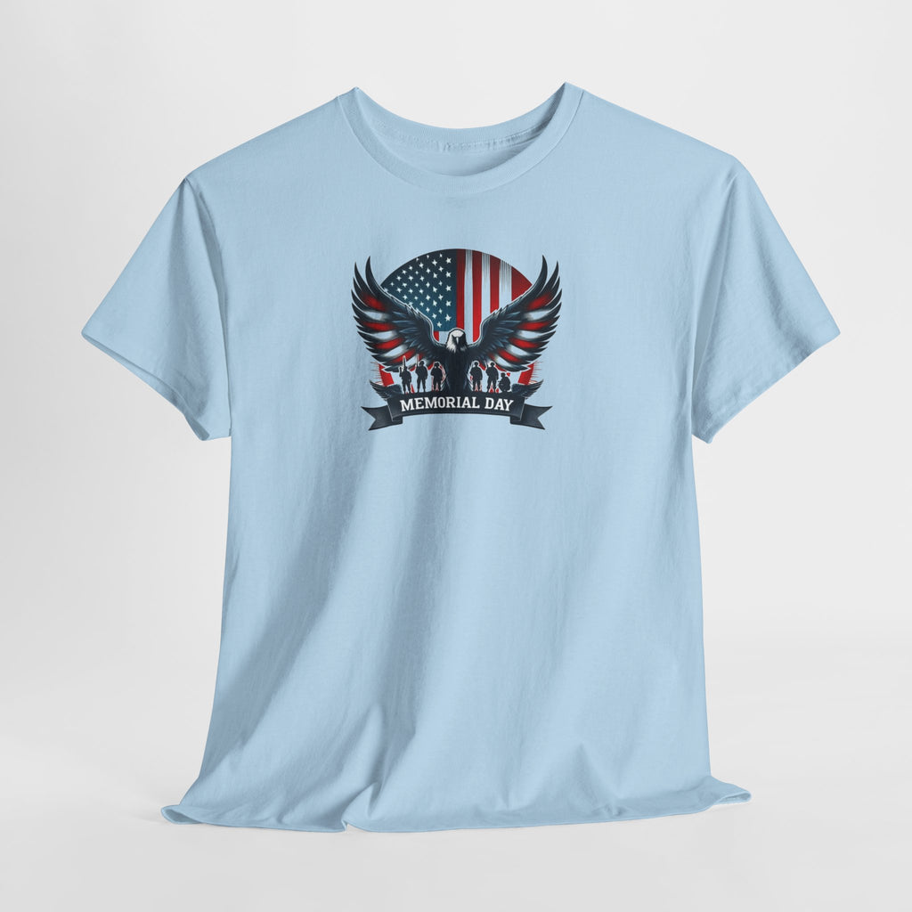 American Flag Eagle Memorial Day T-Shirt | Patriotic USA Eagle Tee