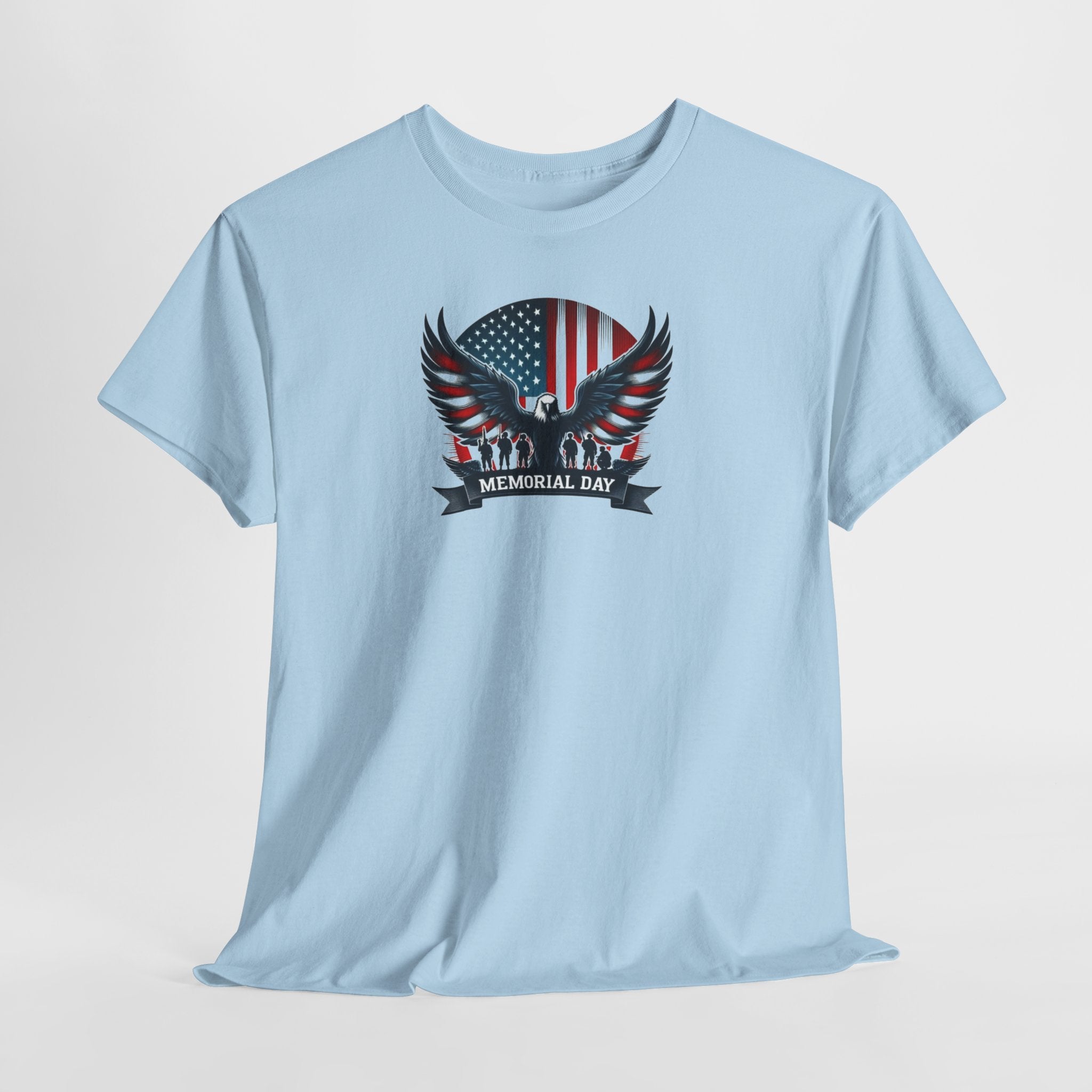 American Flag Eagle Memorial Day T-Shirt | Patriotic USA Eagle Tee