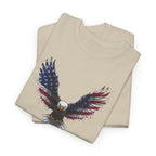American Flag Eagle T-Shirt | Patriotic Flying Bald Eagle Tee