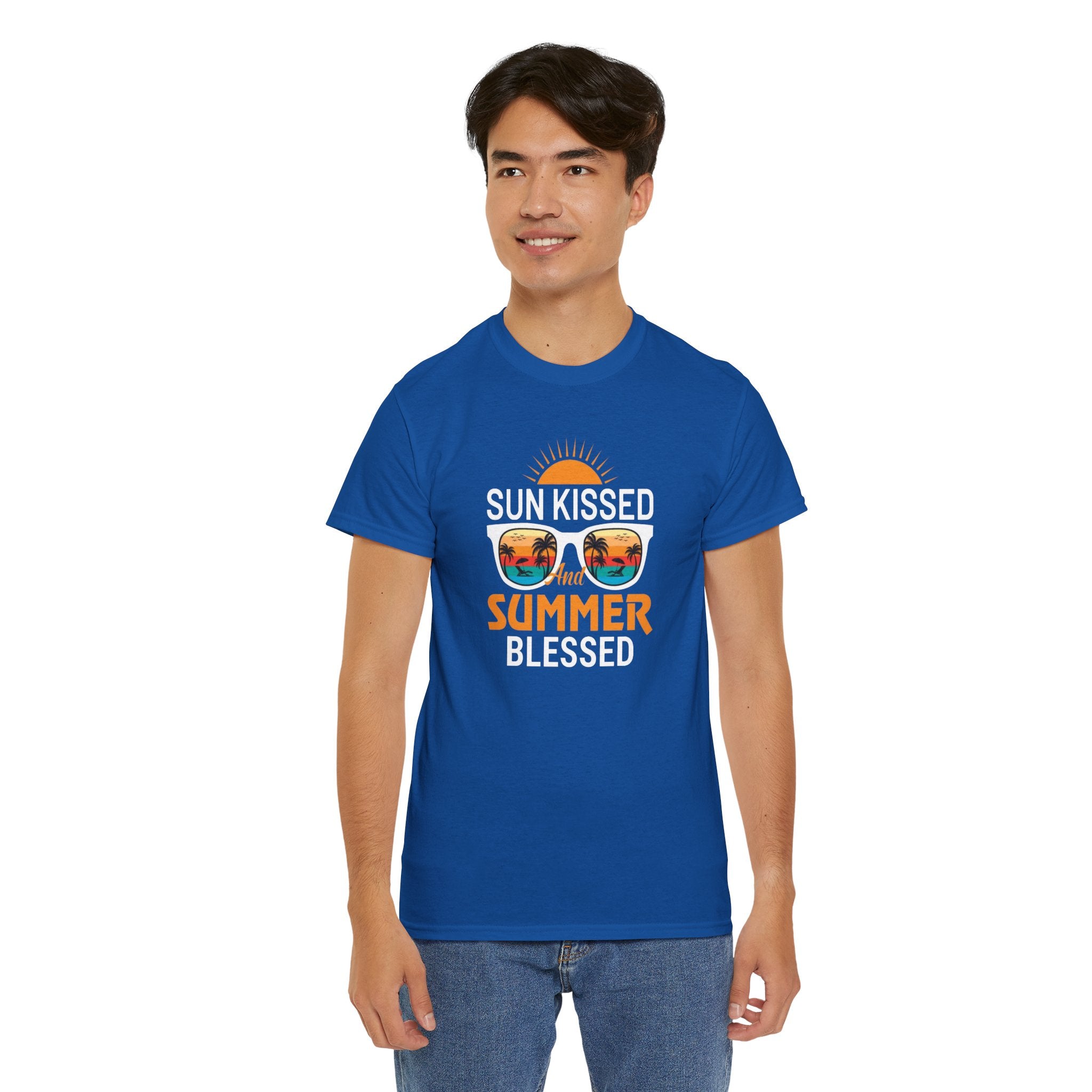 Sun Kissed and Summer Blessed T-Shirt - Beach Vibes Graphic Tee