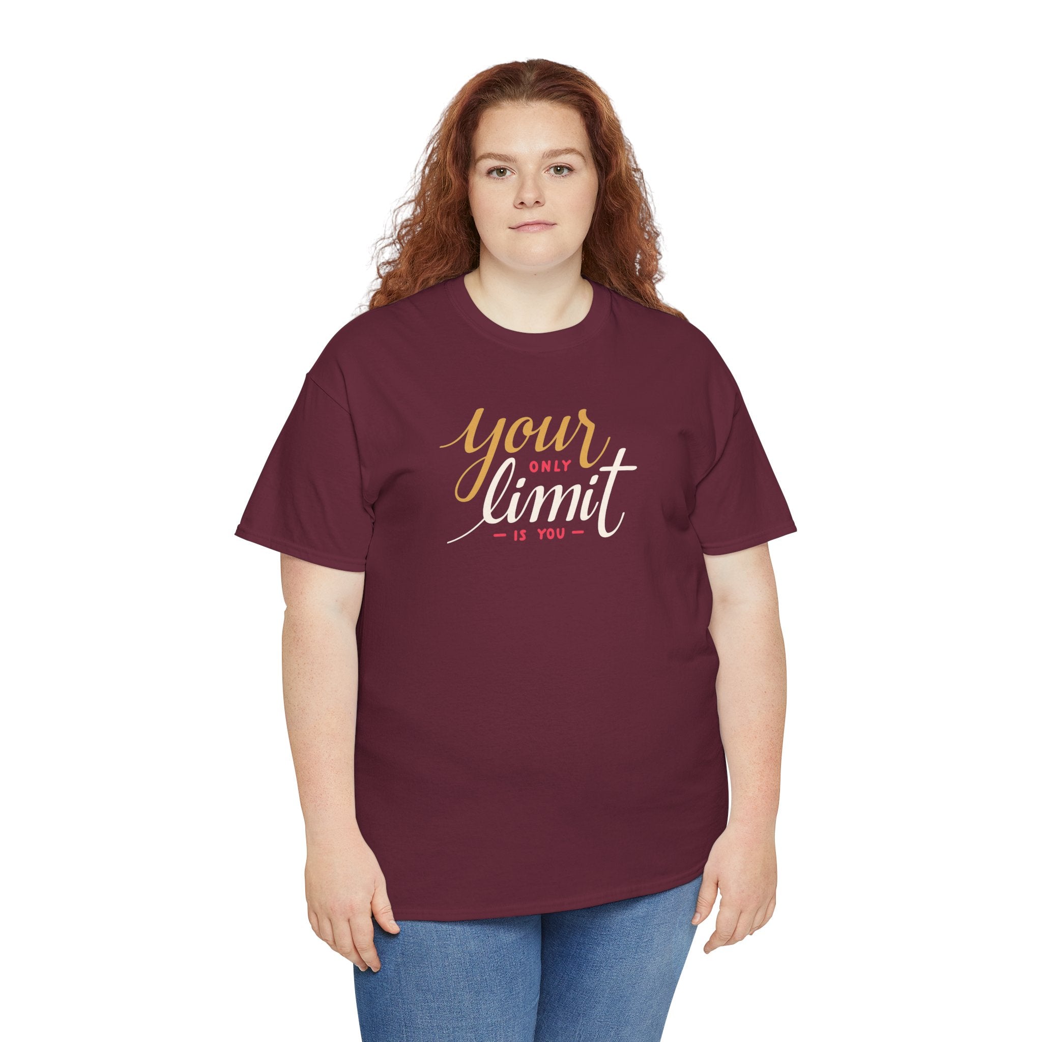 Your Only Limit Tee | Motivational Typography Shirt, Inspirational Quote