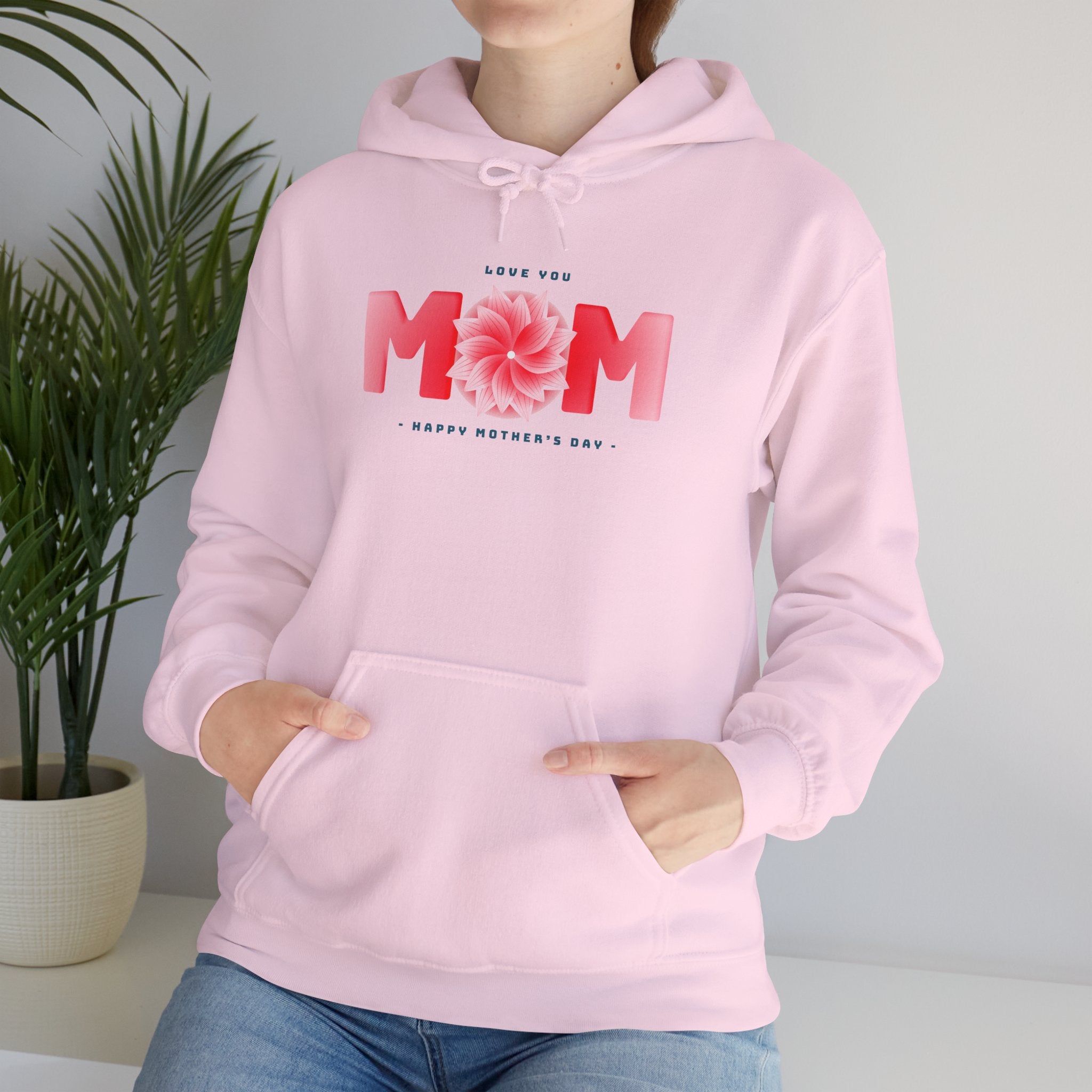 Pink Floral MOM Hoodie | Mother's Day Mom Sweatshirt