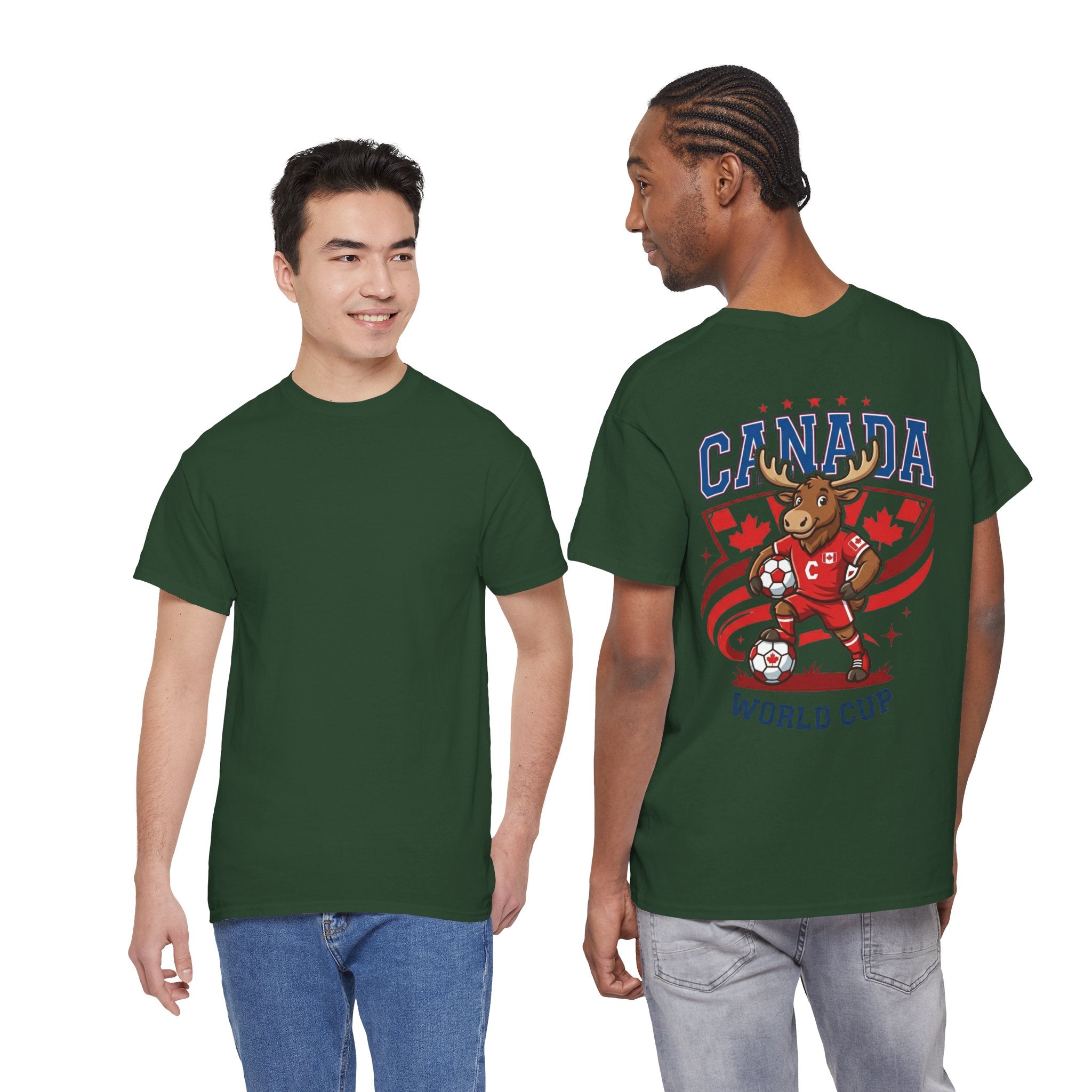 Canada Moose Soccer World Cup Tee | Canadian Flag Football Shirt
