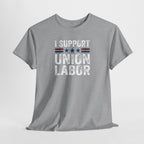 I Support Union Labor T-Shirt | Labor Movement Tee, Worker Pride
