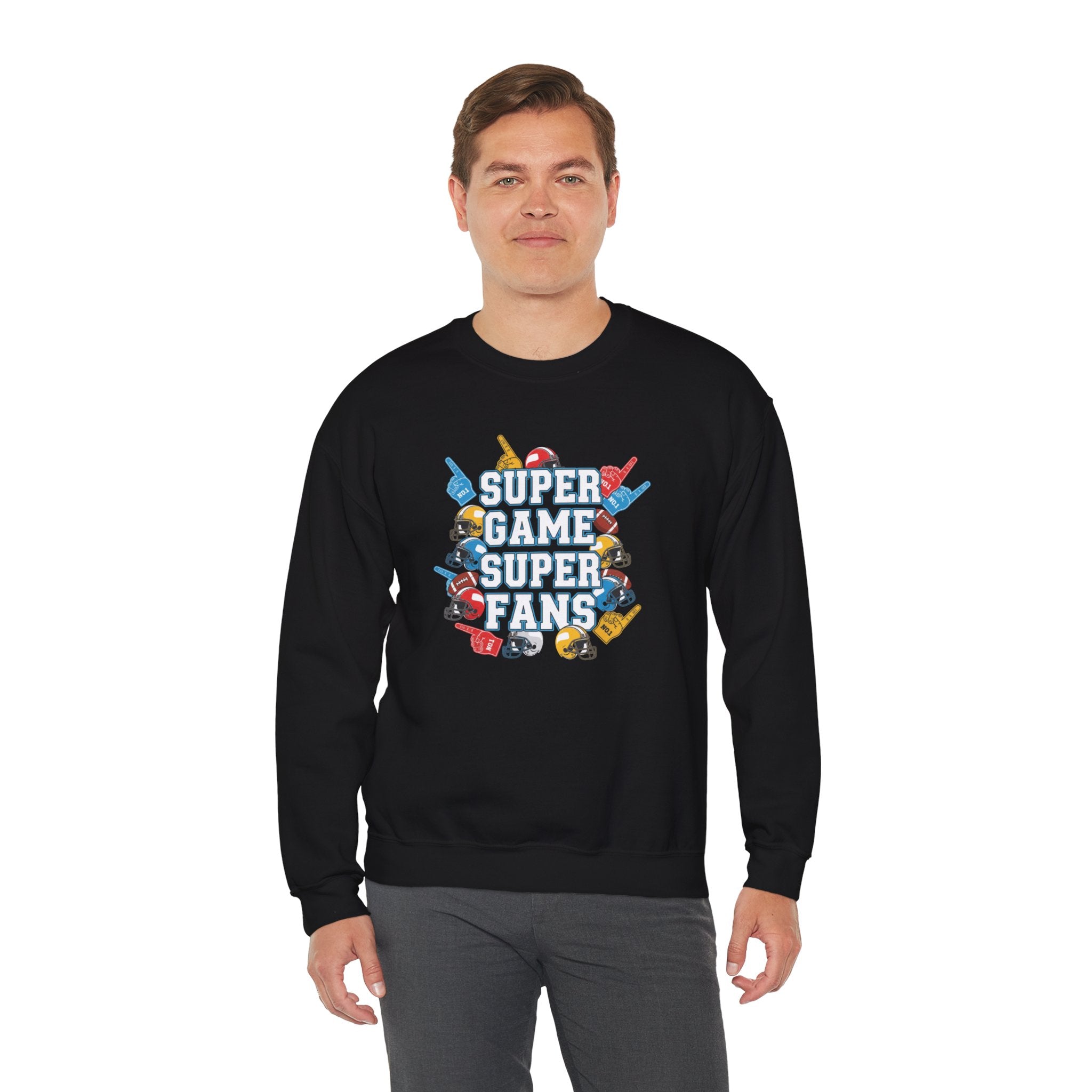 Super Game Super Fans sweatshirt | Video Game Controller Retro Arcade Design