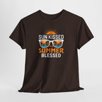Sun Kissed and Summer Blessed T-Shirt - Beach Vibes Graphic Tee