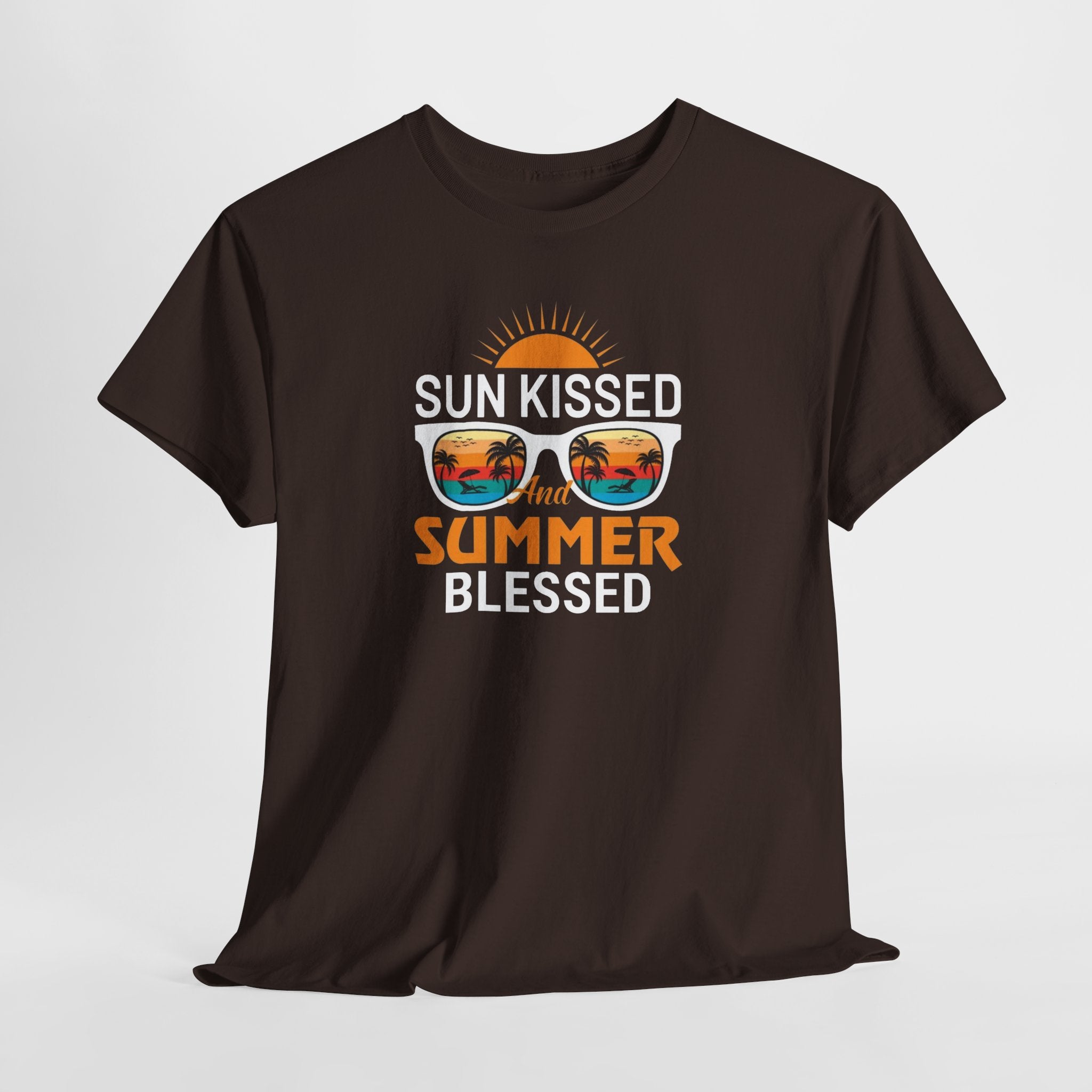 Sun Kissed and Summer Blessed T-Shirt - Beach Vibes Graphic Tee