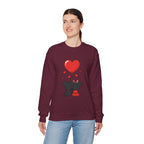Valentine's Day Kissing Mice Sweatshirt | Cute Couple Mouse Love Crewneck