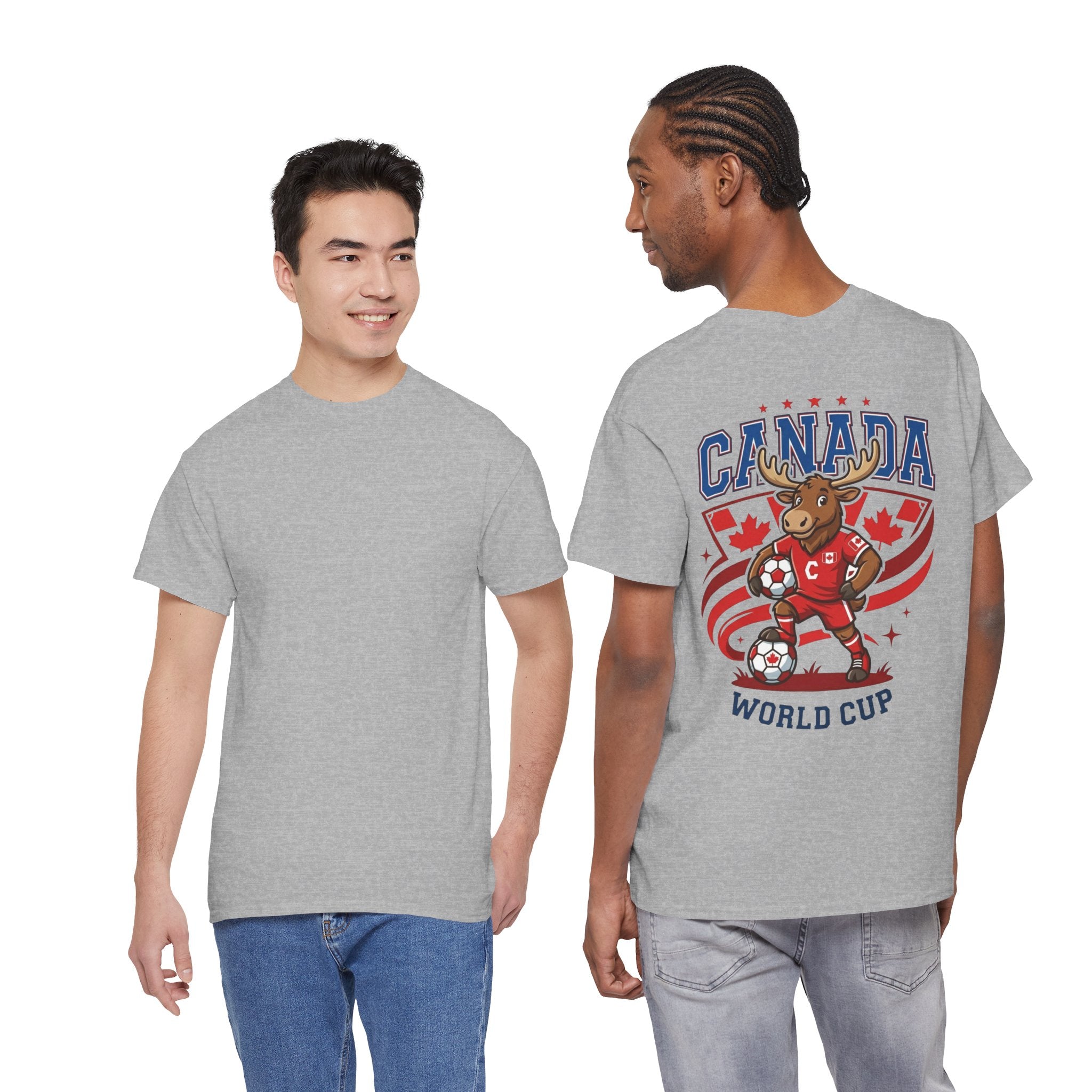 Canada Moose Soccer World Cup Tee | Canadian Flag Football Shirt