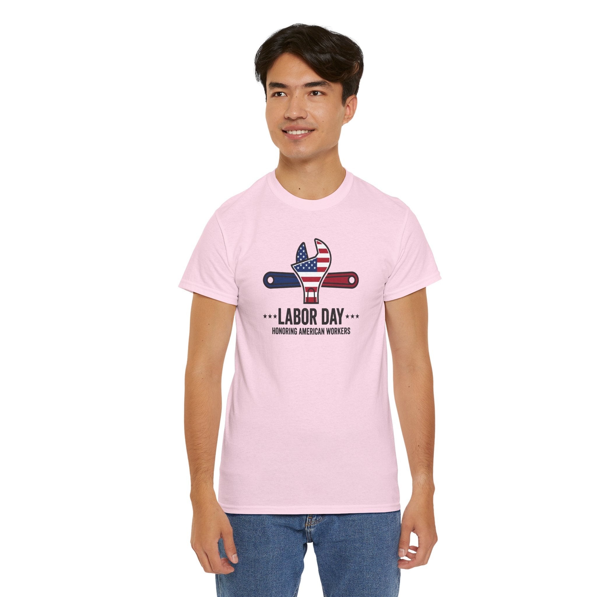 American Flag Wrench Labor Day Tee | Honoring American Workers