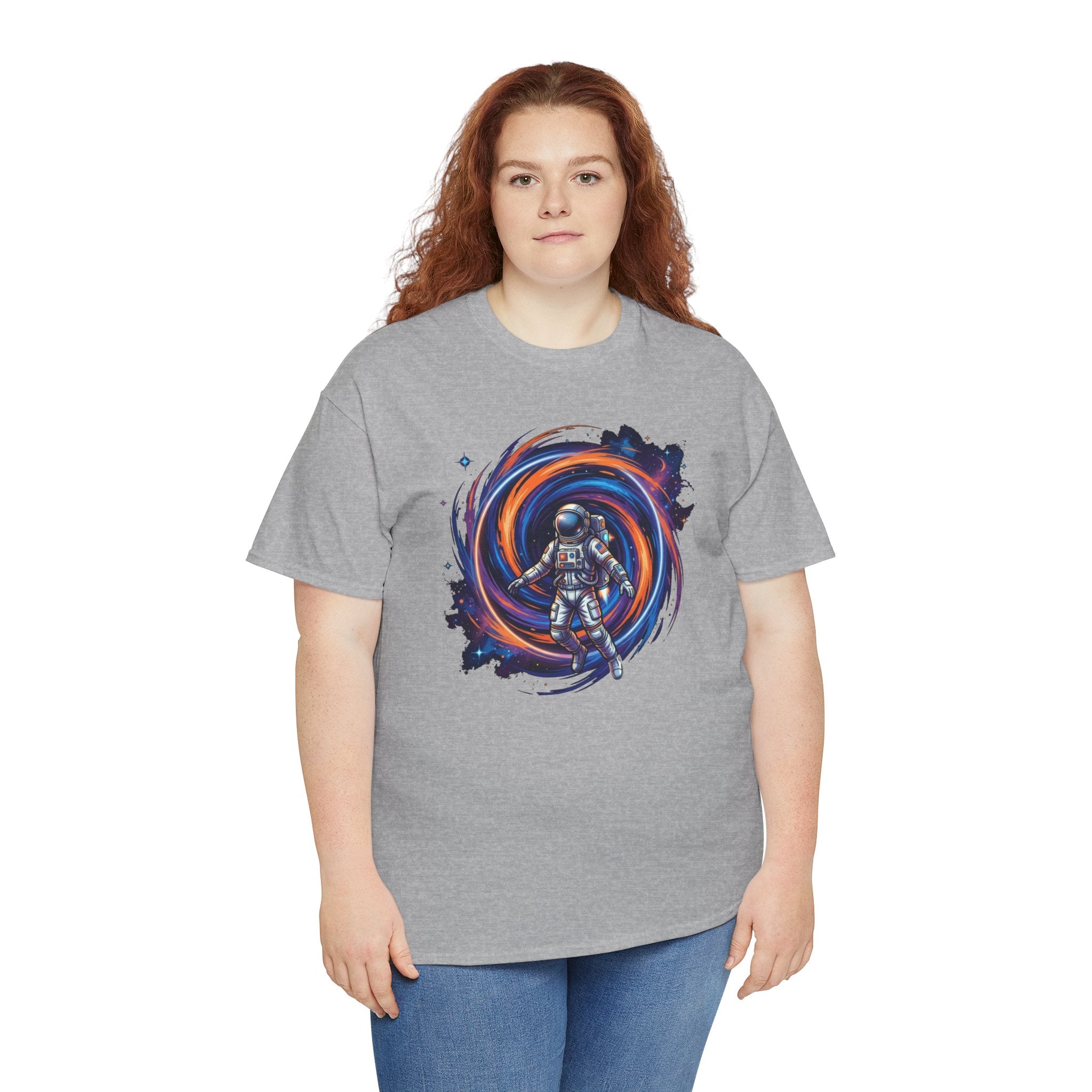 Astronaut Swirl Galaxy Tee | Space Explorer Cosmic Helmet Shirt