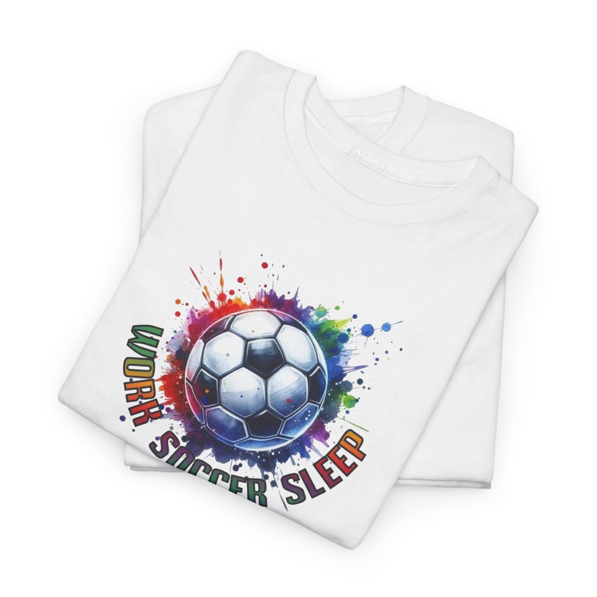 Live Love Soccer Sleep T-Shirt | FIFA World Cup Soccer Ball Graphic Tee