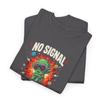 No Signal Alien Cartoon Tee | Retro TV, Glitch Art, Space Humor