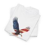 American Flag Bald Eagle T-Shirt | Patriotic USA Graphic Tee Memorial Day