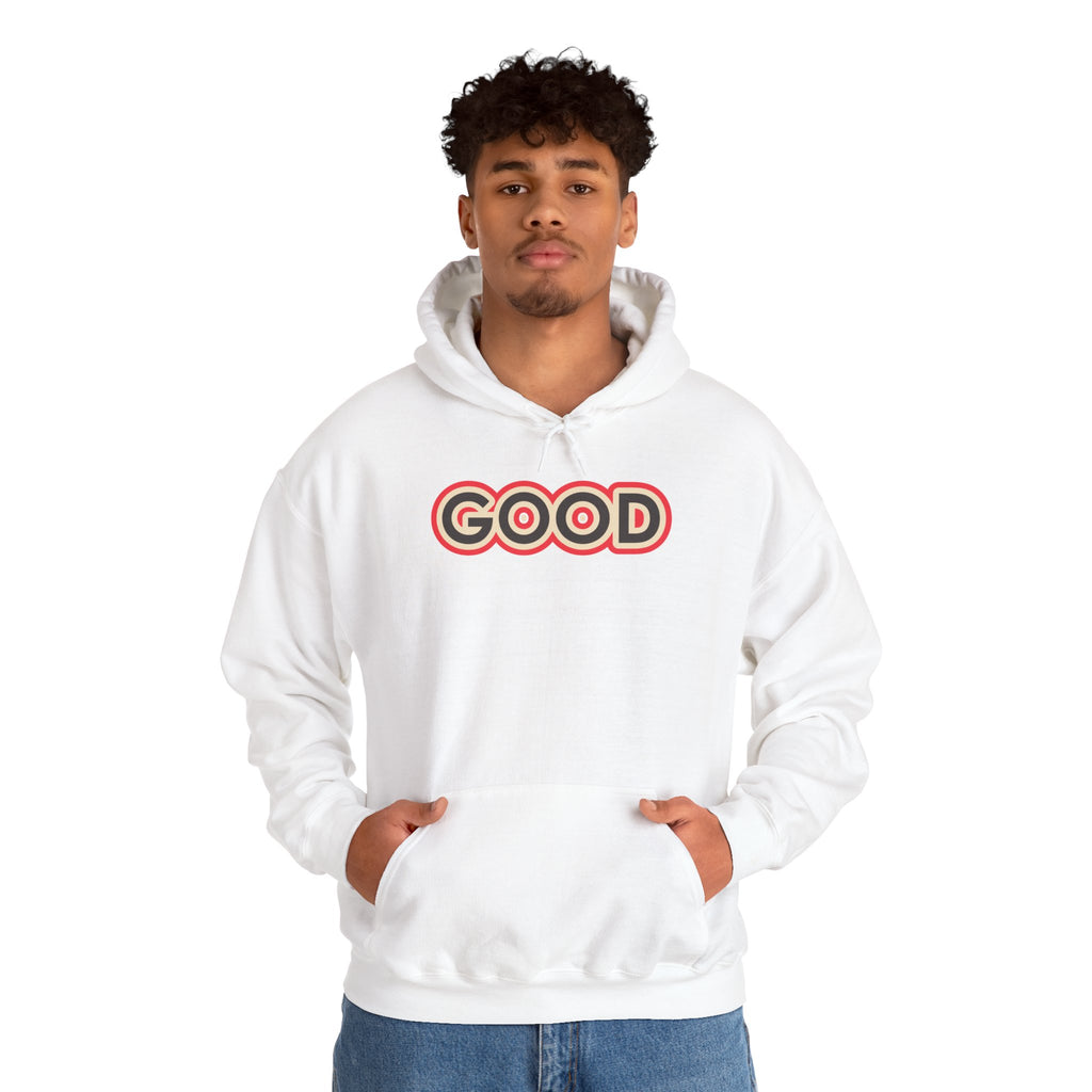 GOOD Retro Logo Hoodie | Positive Message, 70s Style Graphic