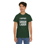 I Support Union Labor T-Shirt | Labor Movement Tee, Worker Pride