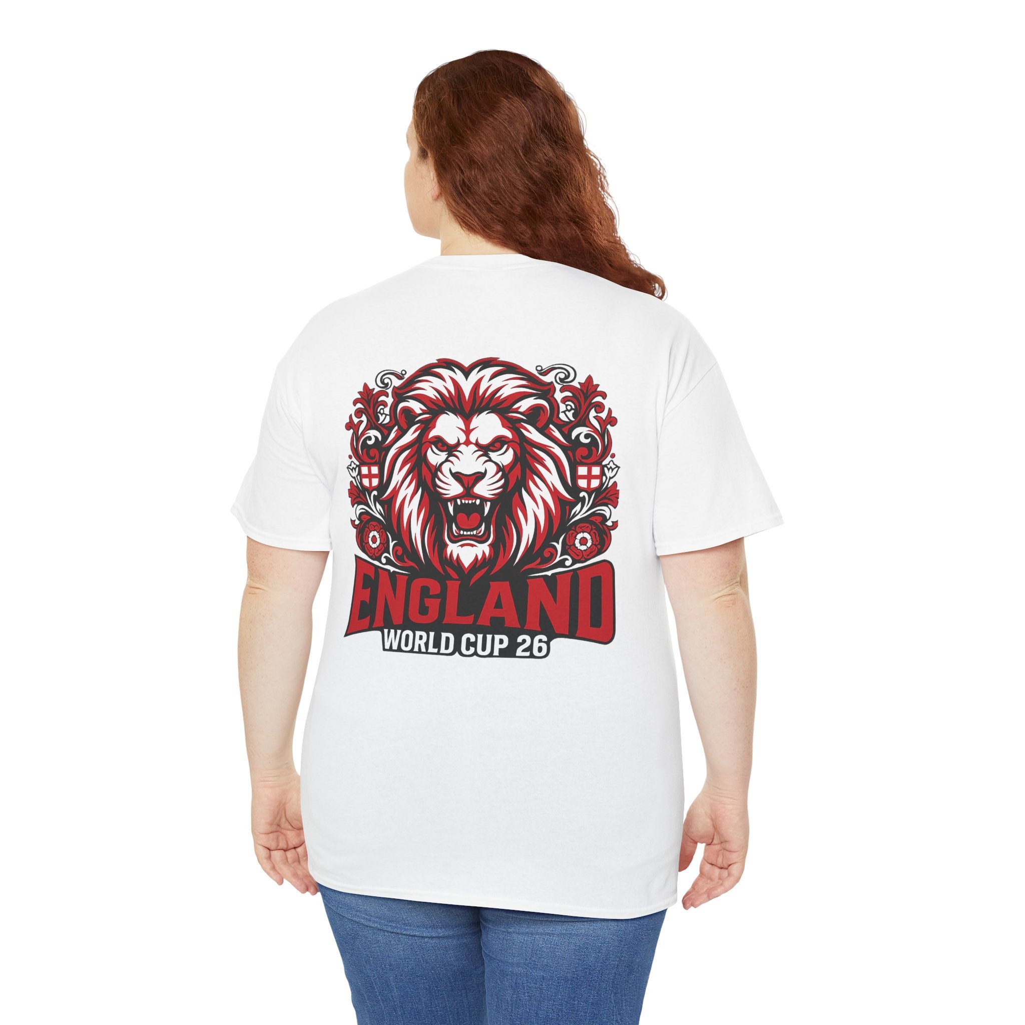 England Lion World Cup 26 T-Shirt | Football Soccer Fan Tee