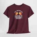 Just Another Day Closer to Summer Break T-Shirt | Peach Sunglasses School Vibes