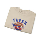 Super Football with American Flag Sweatshirt | Patriotic Sports Crewneck