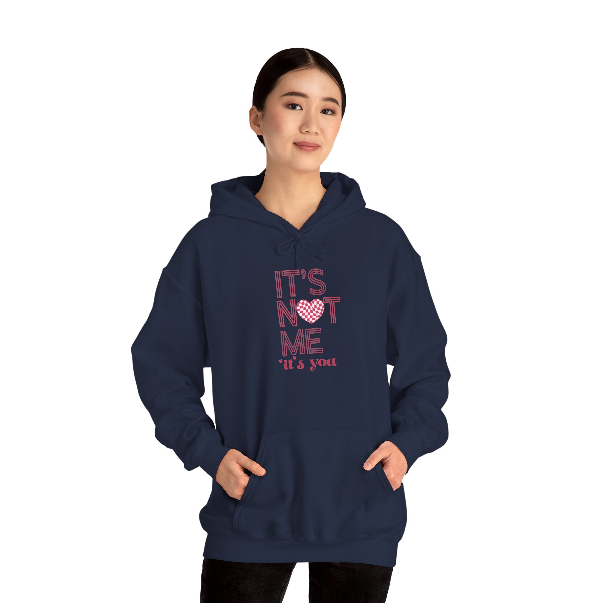 Valentine's Day It's Not Me It's You Hoodie | Heart Graphic Pullover