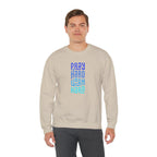 Pray Hard Work Hard Sweatshirt | Inspirational Vertical Typography
