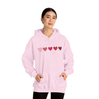 Valentine's Day Heart Hoodie | Minimal Gradient Hearts Design