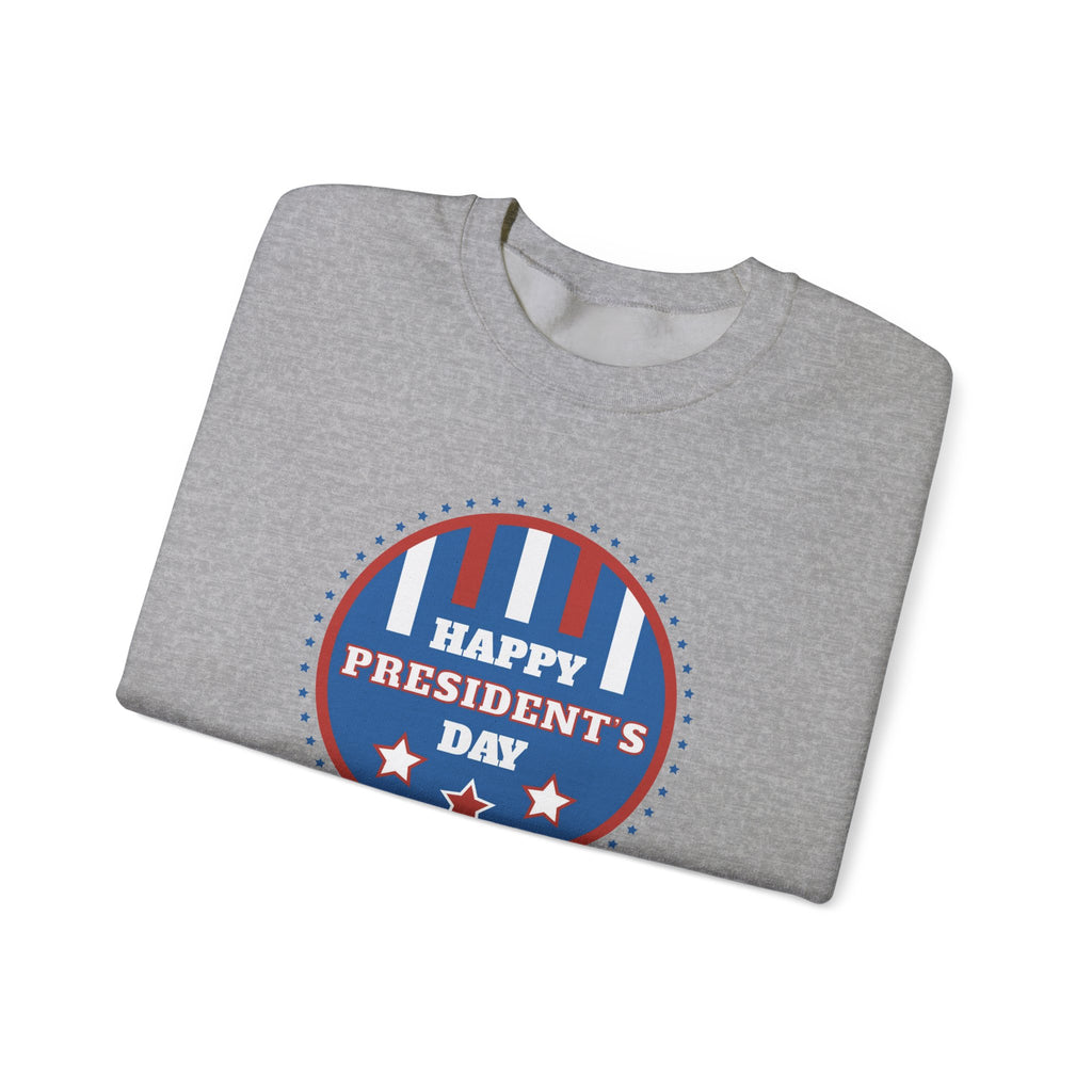 Happy Presidents Day emblem Crewneck Sweatshirt | Presidents Day design
