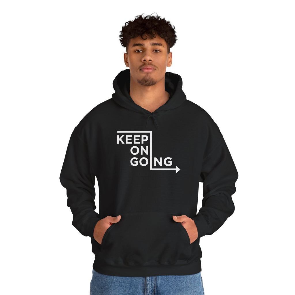 Keep On Going arrow Hoodie | Motivational Typography Sweatshirt