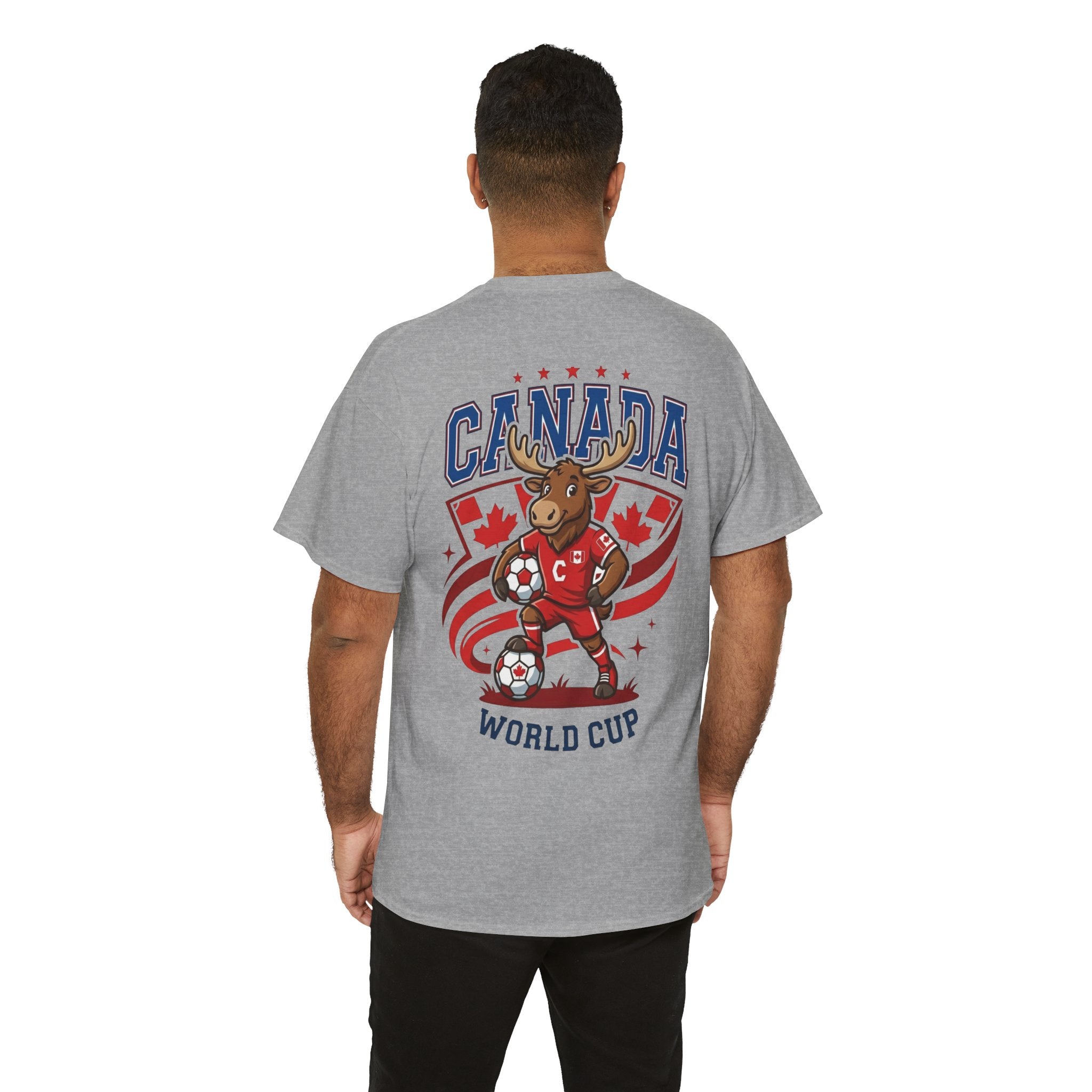 Canada Moose Soccer World Cup Tee | Canadian Flag Football Shirt