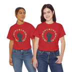 Women Rise Fist Tee | Feminist Power Floral Wreath T-Shirt