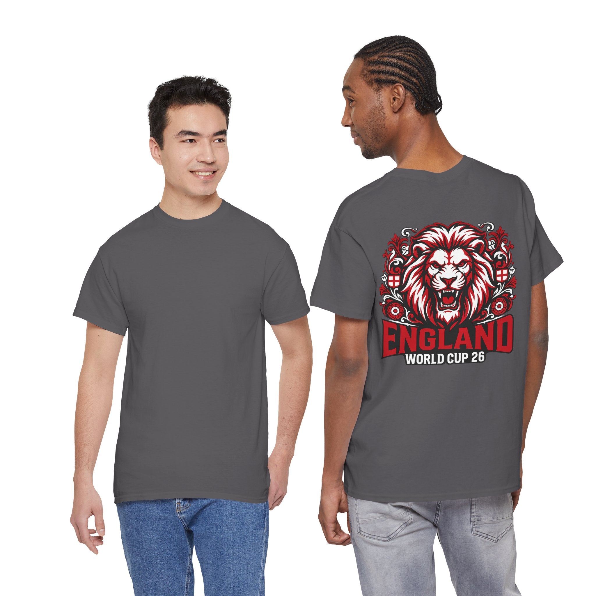 England Lion World Cup 26 T-Shirt | Football Soccer Fan Tee