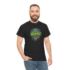 Neon Monster Face Hustle Tee | Graphic T-Shirt, Streetwear Drip