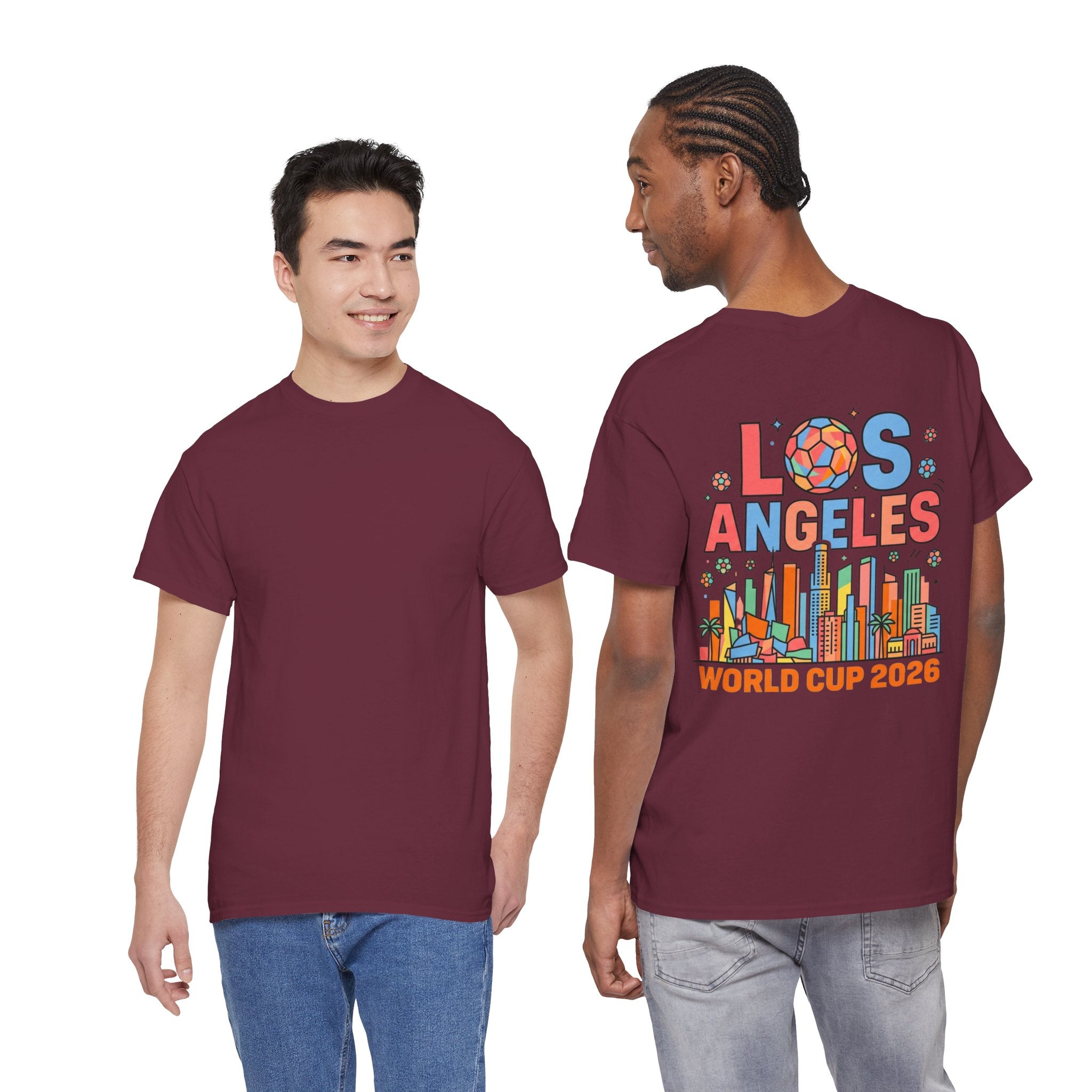 Los Angeles Skyline World Cup 2026 Tee | Soccer Ball City Design