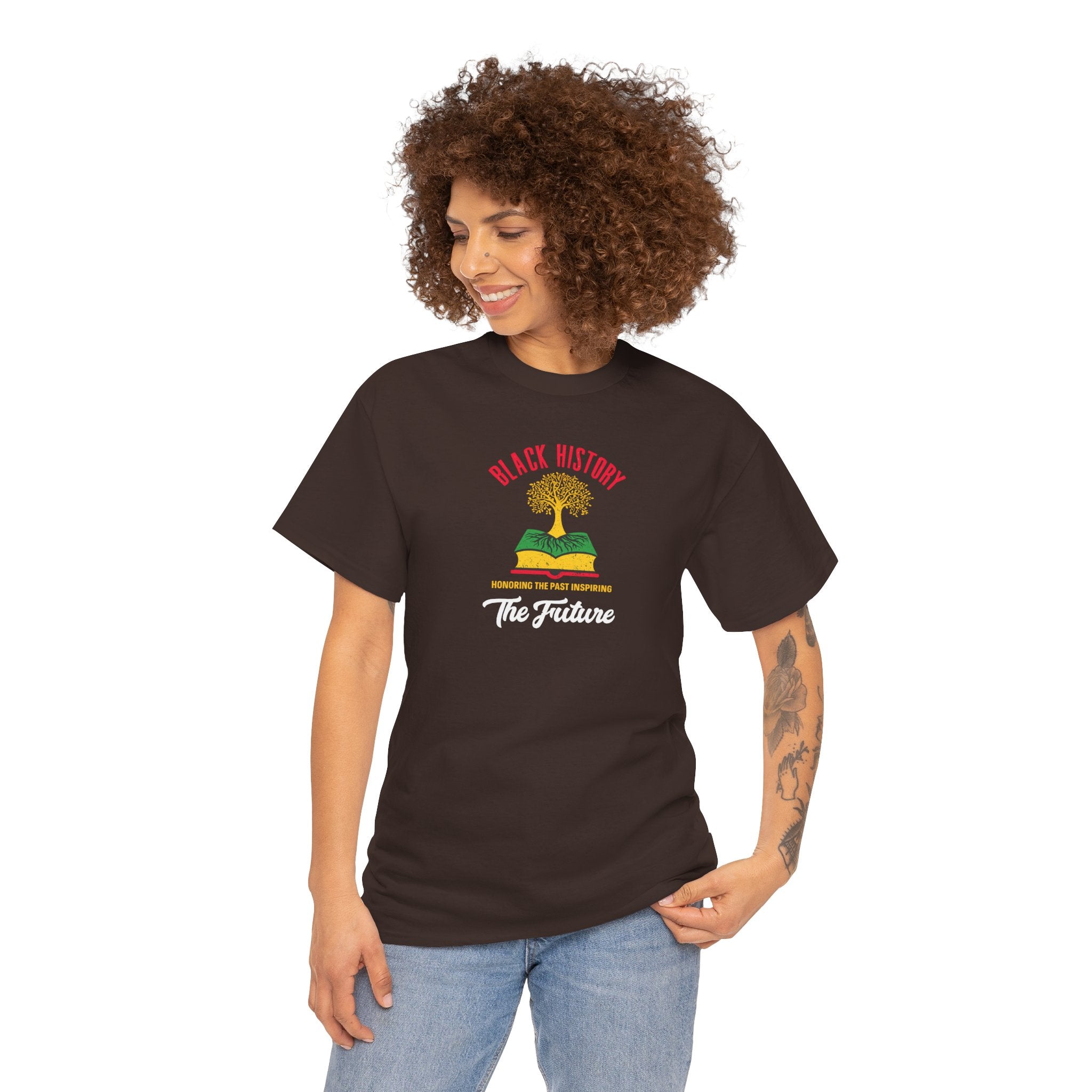 Black History The Future Tee | Afro Tree, Book Stack